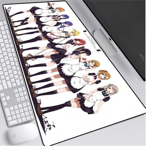 Cute Maid Harem Mouse Pad Anime Player Computer Computing Desk Pad Large MousePad 90x40cm / 70x30cm Geming Keyboard Desk Mat
