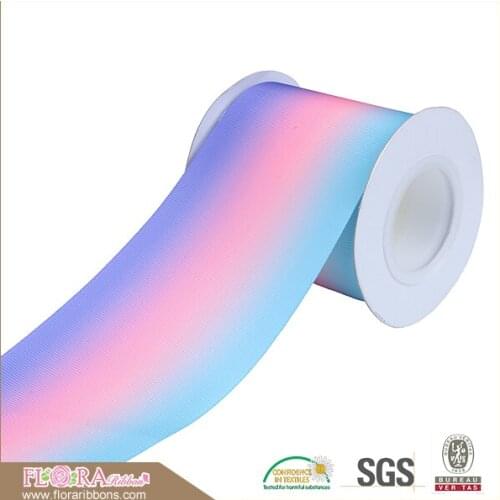 FLRA Ribbon Room decoration wholesale ombre grosgrain ribbons, 50 yards per roll