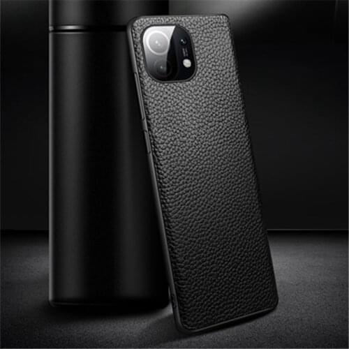 Matte Non-Fingerprint Leather Bag Case for Xiaomi 11 Mi11 Mi 10 Pro Mi10 Xiaomi11 Ultra Thin Mobile Phone Cover Fundas