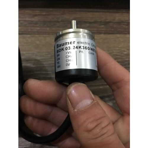 New Baumer rotary Encoder BDK 03.24K360 / 407091 outer diameter 30mm solid shaft