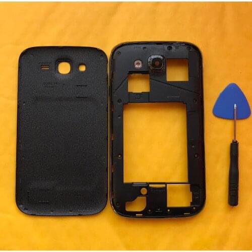 Original Phone Housing Middle Frame With Back Cover For Samsung Galaxy Grand Duos GT-I9082 I9082 9082 Chassis Case Battery Door