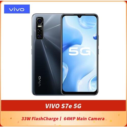 Original VIVO S7e 5G SmartPhone 6.44 inch AMOLED MTK 720 Octa Core Android 10 face unlock 33W FlashCharge Google Play