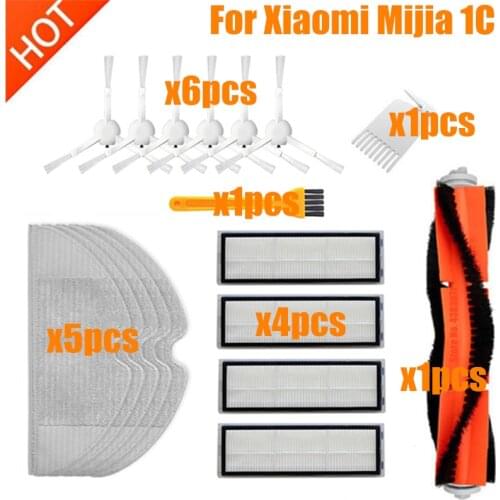 Main Brush HEPA Filter for Xiaomi 1C STYTJ01ZHM Sweeping Mopping Robot Vacuum Cleaner parts Replacement SKV4093GL Accessories