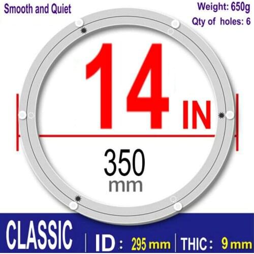 CLASSIC SS 14 inch 35cm Aluminum Lazy Susan swivel plate round turntable bearings Furniture hardware