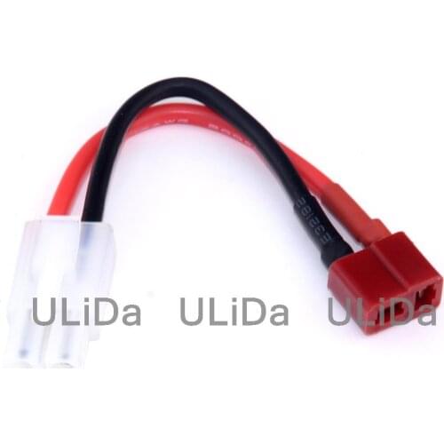 Female Dean T Plug to Male Tamiya Connector RC Cable 16AWG Lipo Battery Charging Cable Adapter for RC Car