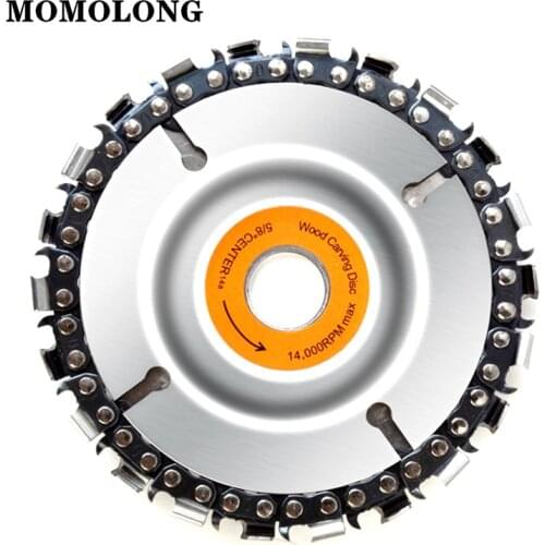 Cutting Blade Wood Slotted Woodworking Tools Saw Blade Angle Grinder Carbide Wood Carving Disc Grinder Disc Chain