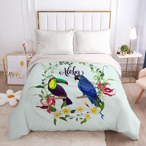 Luxury Duvet cover Quilt/Blanket/Comfortable Case Single Double Queen King Bedding 140x200 240x220 240x260 nordic Lovebirds