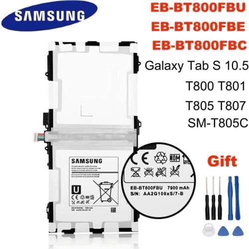 SAMSUNG Tablet EB-BT800FBE EB-BT800FBU EB-BT800FBC 7900mAh battery For Samsung Galaxy Tab S 10.5 SM-T805C T800 T801 T805 T807
