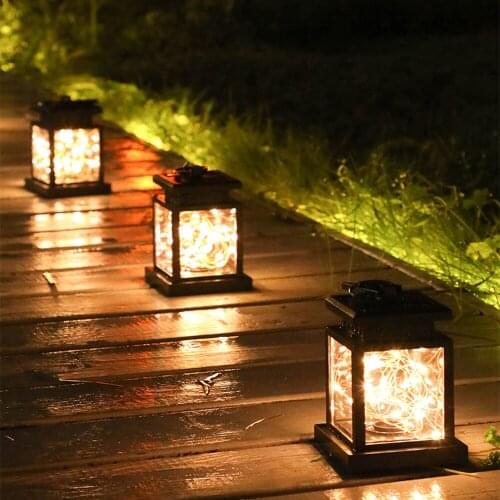 30LED Solar Chandelier Stars Fairy Light Outdoor Home Garden Lamp Waterproof Villa Landscape Atmosphere Chandelier Wall Lamp