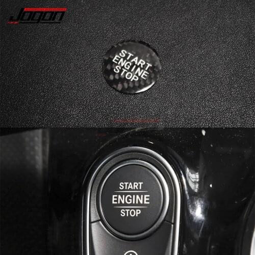 1pc 100% Real Carbon Fiber For Benz A B CLA GLE GLS GLB Class W177 W247 C118 W167 2019+ Car Engine Start Stop Cover Trim