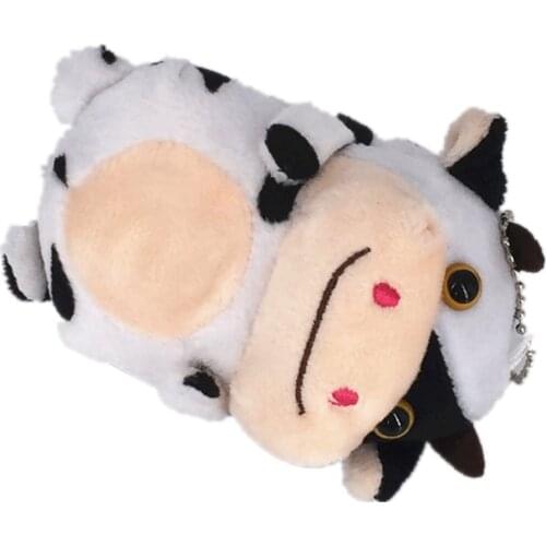 1Piece Size 10CM Cow Stuffed Plush Doll , Girls Accessories Toy , New Year Gift