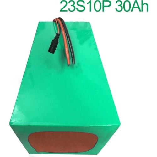 84V 30Ah 23S10P 18650 Li-ion Battery electric two Three wheeled motorcycle bicycle ebike 280*200*140mm