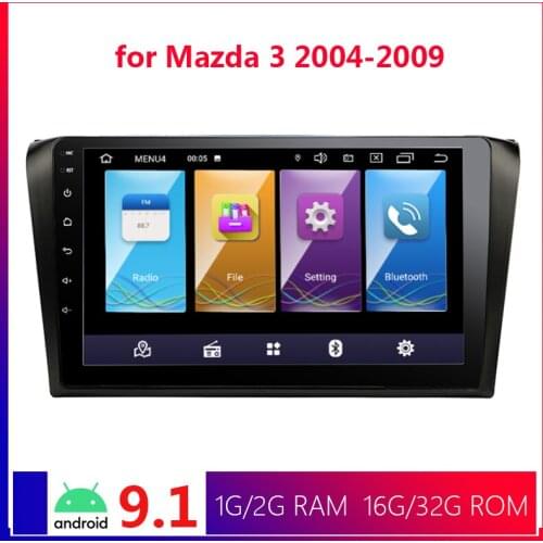 9 inch Android 9.1 2 Din Car Multimedia Player GPS Navigation for Mazda 3 mazda3 2004 2005 2006 2007 2008 2009 2din Autoradio