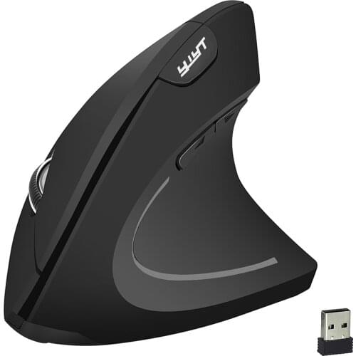 Wireless Mouse 6 Buttons 2.4G USB Receiver Vertical Adjustable DPI Ergonomic Gaming Mice for Computer Gamer PC Laptop Desktop