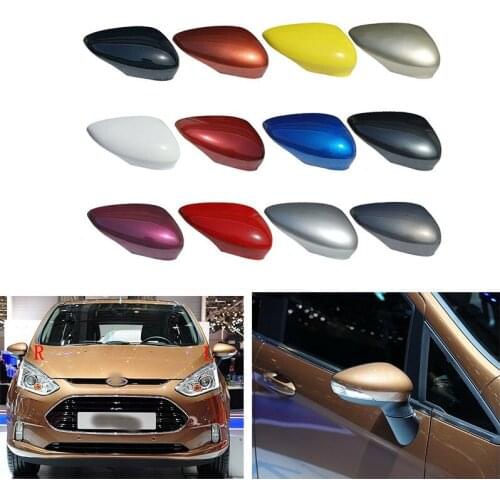 Cafoucs Car Accessories Reverse Mirror Cap Rearview Mirror Cover For Ford B-MAX 2011~2017 Fiesta