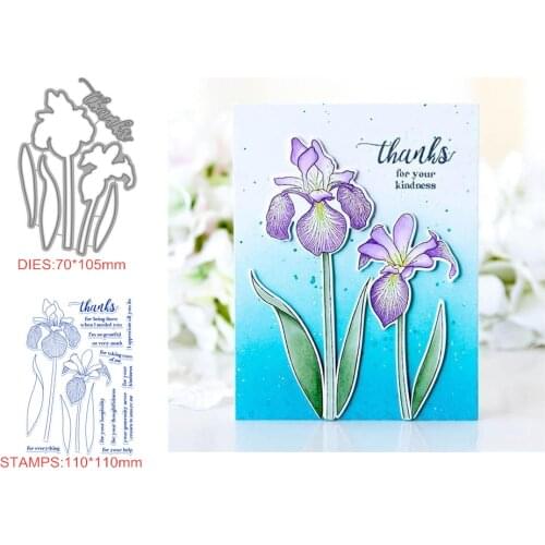 Flowers Metal Cutting Dies and Stamps for DIY Scrapbooking Photo Card Making Decor Supplies Embossing Dies Template