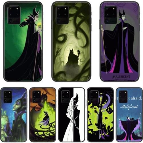 Disney Maleficent Witch Phone cover hull For SamSung Galaxy S 6 7 8 9 10 20 21 Plus Edge E note 5G Lite Ultra black soft bump