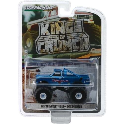 GreenLight 1:64 1972 Chevrolet K-10 Monster Truck Alloy model car Metal toys for childen kids diecast gift