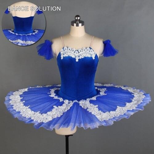 Royal Blue Professional Ballet Dance Tutu Pleated Tulle Tutu Dress for Child & Adult Ballet Dancing Dress Pancake Tutus BLL120