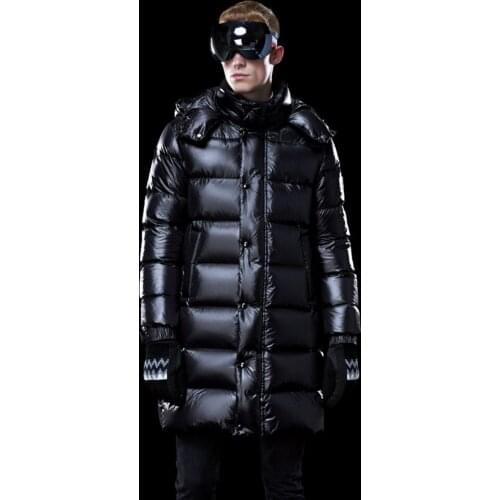 Mens Down Jacket Long Winter Coat Thick Warm Puffer Goose Down Jacket Men Clothes 2020 Hooded Plus Size Coats KJ3115