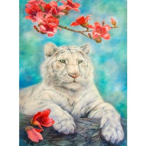 SenyuArt 5D DIY Diamond Painting Picture Animal Tiger Rhinestones Cross Stitch Kits Full Round Square Embroidery Home Decor Gift