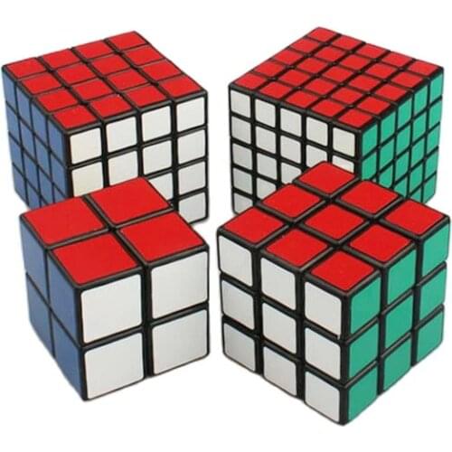 PVC Smooth Stickers Puzzle Cube Set 2x2x2 3x3x3 4x4x4 5x5x5 Educational Learning Magic Cube Toy Magic Cube Speed Professional