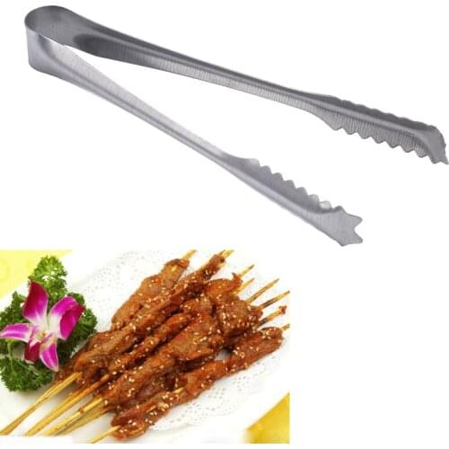 Stainless Steel BBQ Tongs Meat Food Clip Barbecue Tools Grill Baking Salad Steak Vegetable Pasta Kitchen Accessories