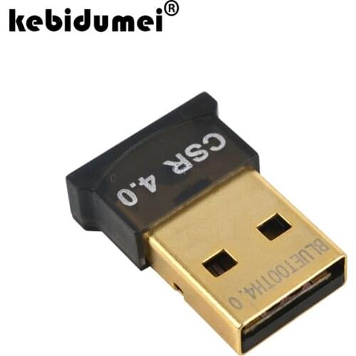 Kebidumei New Mini USB Bluetooth Dongle Adapter V4.0 Dual Mode Wireless Dongle CSR 4.0 For Windows 10 Win 7 8 Vista XP Laptop