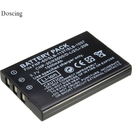 High Quality 3.7V 1500mAh NP-60 NP 60 NP60 Rechargeable Lithium Battery For FUJIFILM FUJI FinePix M603 F601 F410 F401 50i Zoom