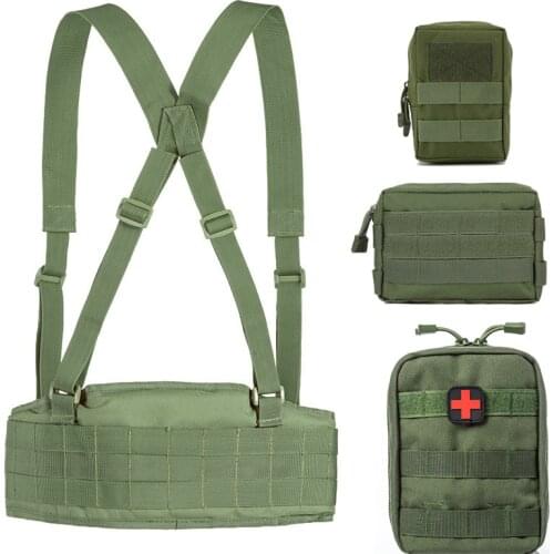 Military Molle Tactical Belt Men Wargame Battle Belt Airsoft Army Combat Outdoor CS Hunting Paintball Waist Belt Adjustable