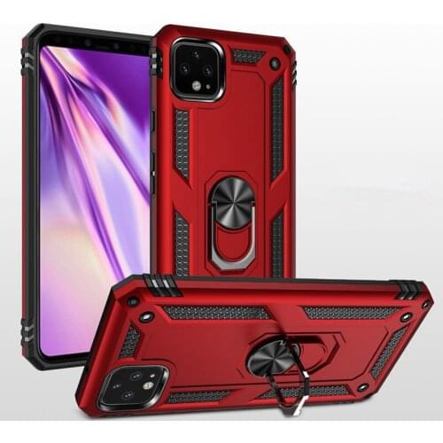 Luxury Armor Shockproof Phone Case For Google Pixel 3A XL Cover For Google Pixel 4 XL Full Cover Car Magnetic Ring Bumper Case