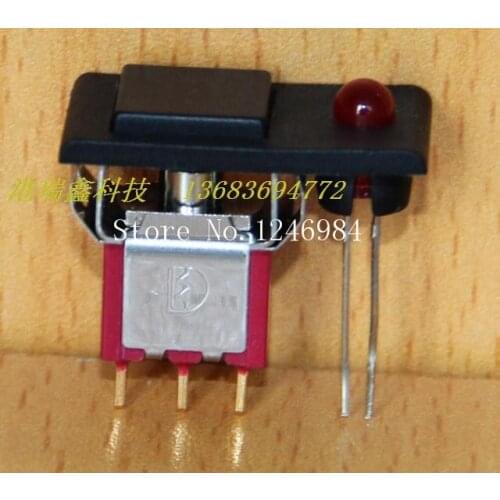 [SA]Single Touch P8701-F32A tripod illuminated toggle switch Taiwan Deli Wei reset button normally open normally closed--20pcs/l