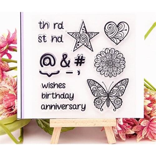 10*10CM Hot sale symbol Clear Stamps / Silicone Seals Roller Stamp for DIY scrapbooking photo album/Card Making