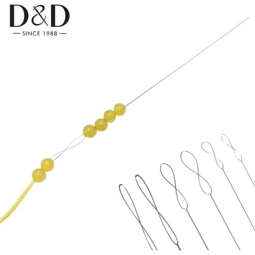 Stainless Steel Big Eye Collapsible Embroidery Beading Needle 0.15-0.7mm Sewing Needle for Jewelry Bracelet DIY Sewing Tools
