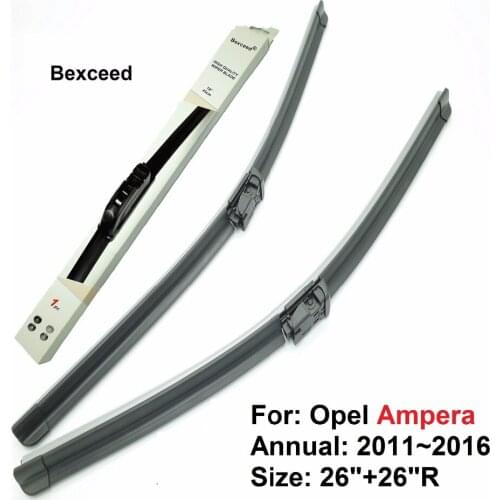 1 Set (26"+26"R) High Quality Bexceed of Car Windshield Special Wiper Blade For Opel Ampera
