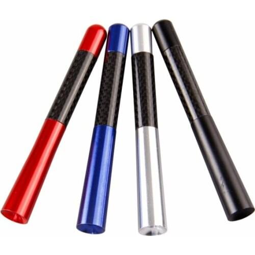 12cm Universal Aluminum Carbon Fiber 4.7" Screw-On Short Radio Antenna for Ford Car Styling Car Accessories Auto Exterior Parts