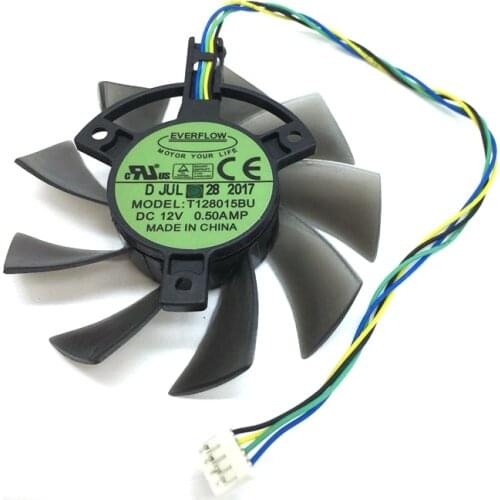 75MM T128015BU / FD8015U12D Bearing Coolier Fan Replacement For ASUS Graphics Card Cooling Fans
