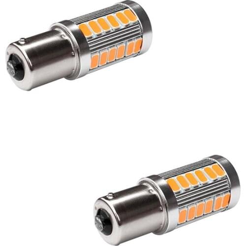 Amber 1156PY BAU15S PY21W Led 33SMD Car Tail Turn Brake Reverse Signal Bulb Y