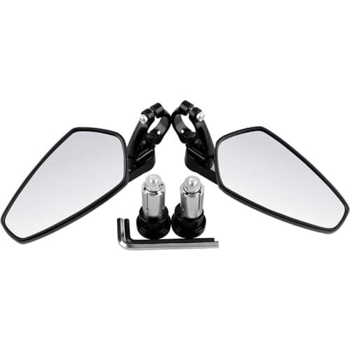 Motorcycle Rear View Bar End Mirrors for Hond GROM MSX125 CB500F / Kawasaki Z125 pro Z650 Z750 Z800 Z900 ER6N/ Yamah MT-03 MT-07
