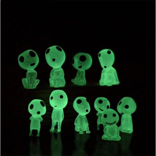 10Pcs Luminous Tree Elves Toy Cartoon Princess Figure Glow In The Dark Toys Kids Xmas Gift Light Up Novelty Toys Home Decoration