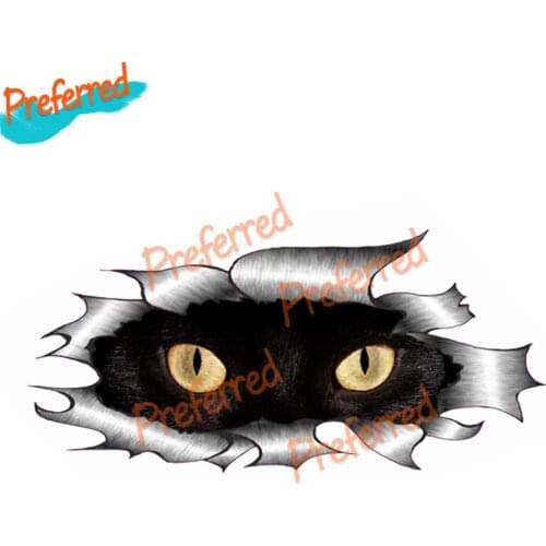 3D Demon Eye Tearing Effect Decal Motocross Racing Laptop Helmet Trunk Wall Vinyl Car Sticker Die Cutting Waterproof PVC
