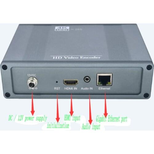 4K Ultra Clear Encoder HDMI to IP H265 / 264 Network Live Encoder Hotel IPTV network TV system self-run program encoder