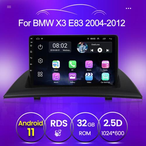 Car radio Android 11 multimedia For BMW X3 E83 2004 2005 2006 2007 2008- 2012 2GB 32GB Autoradio gps 2 din wifi bluetooth screen