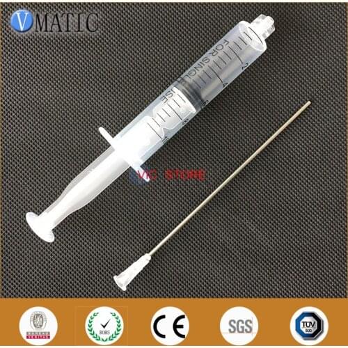 Free Shipping Non Sterilized Quality 10ml/10cc Luer Lock Dispensing Plastic Syringes With 16G Blunt Needles 10cm Tube Length