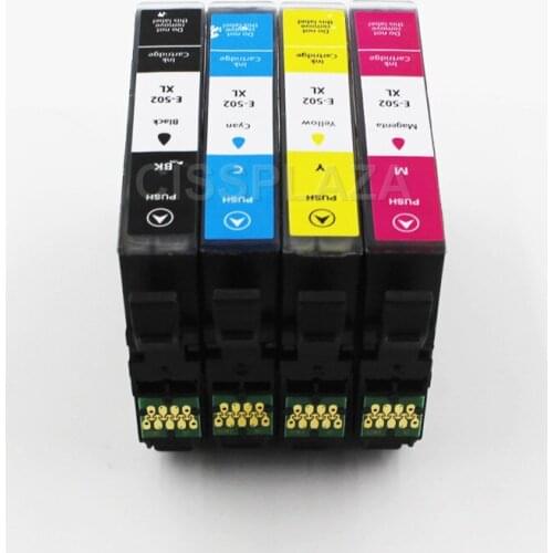 CISSPLAZA 3sets EUR version T502XL t502 502XL full Ink Cartridge with Chip Compatible for epson XP-5100 xp-5105 WF-2860 WF- 2865