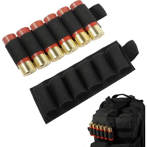 Tactical Buttstock Holder Military Shotgun Cartridge Ammo Carrier for 12 20GA Bullet Hunting Gun Shell Holder Gun Accessories