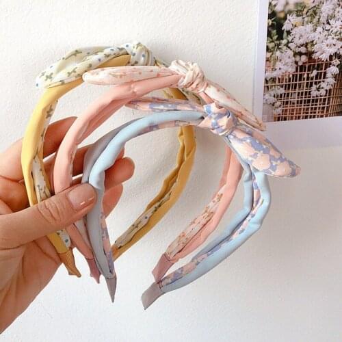 Children Korean Version of Japanese Small Floral Fresh Hairband New Cute Bow Headband Girl Baby Fashion Casual Accessories