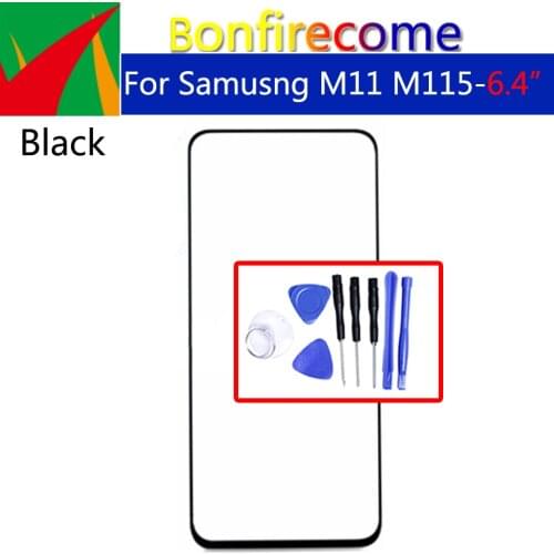 For Samsung Galaxy M11 M115 SM-M115F Front Touch Screen Glass Outer Lens LCD Front Glass Replacement
