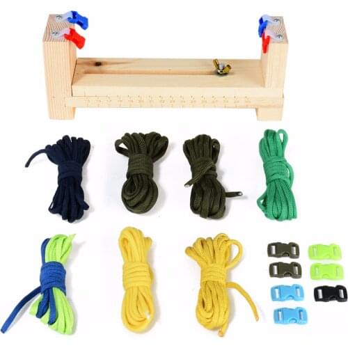 1 set Bracelet Knitting Tool Wristband Wood Jig Bracelet Maker Wristband Maker Weaving DIY Tool