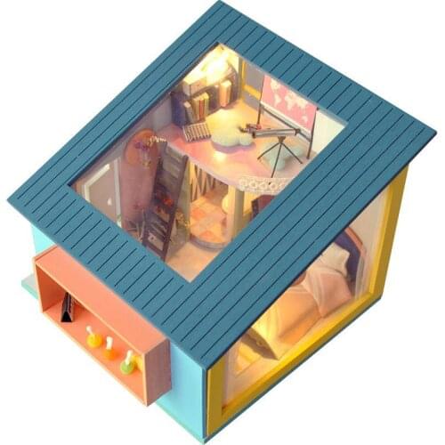 New Hour Light Bedroom Diy Cottage Handmade Model Parent-child Couple Interactive Christmas Birthday Creative Gift